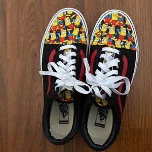 Vans custom Bart Simpson classic. Worn 2 times with very tiny scuff marks.